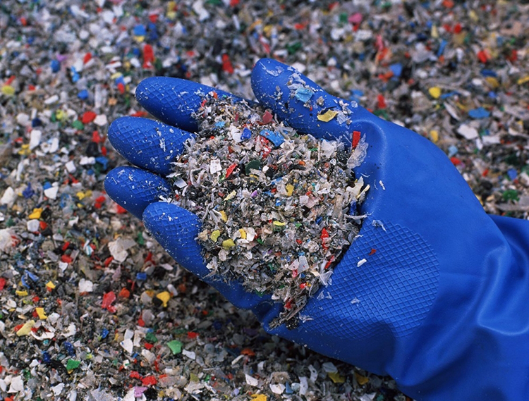 shredded plastic