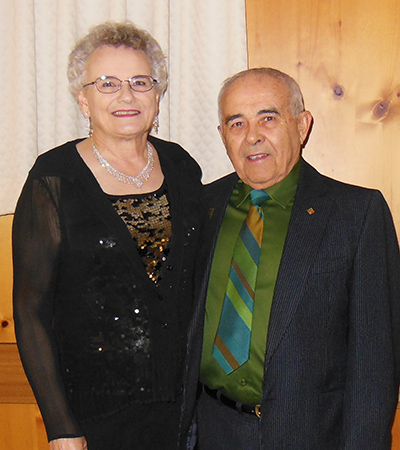 A portrait of geomatics bursary donor Walter and wife Pauline Kiriak.
