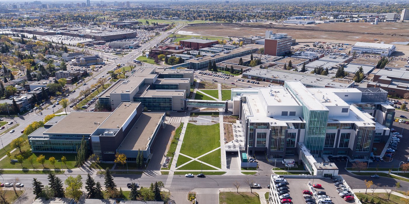 Aerial photo of main campus