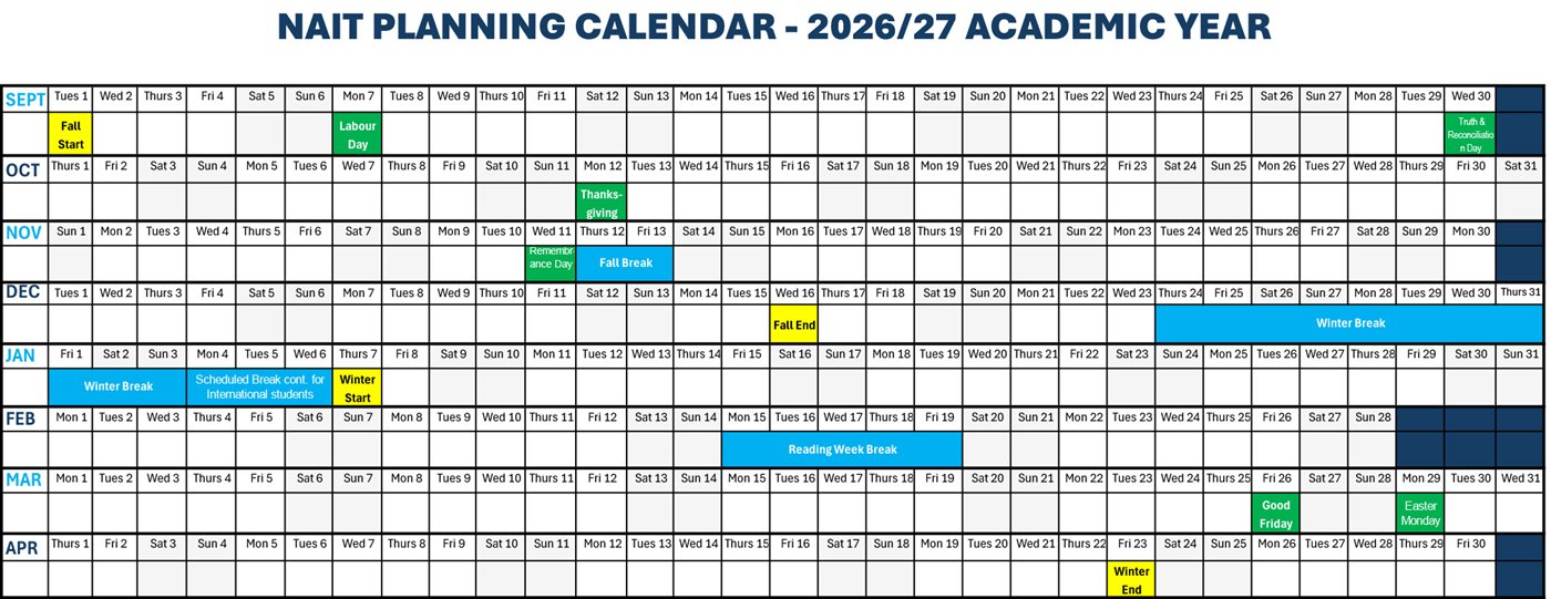 Academic Calendar