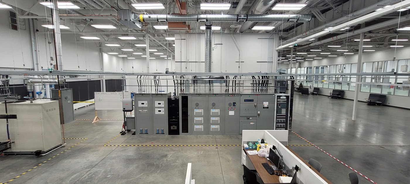 A picture of NAIT Applied Research's microgrid 