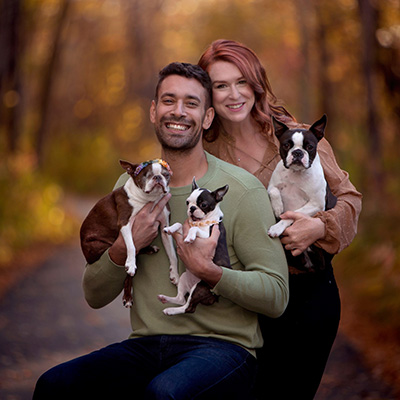 Student Chris Cook and family