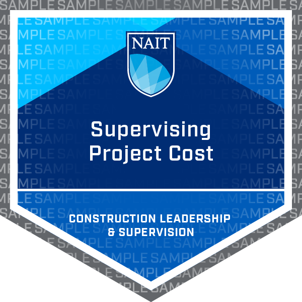 Supervising Project Cost Micro-Credential Badge