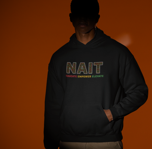 Black History @ NAIT hoodie male model