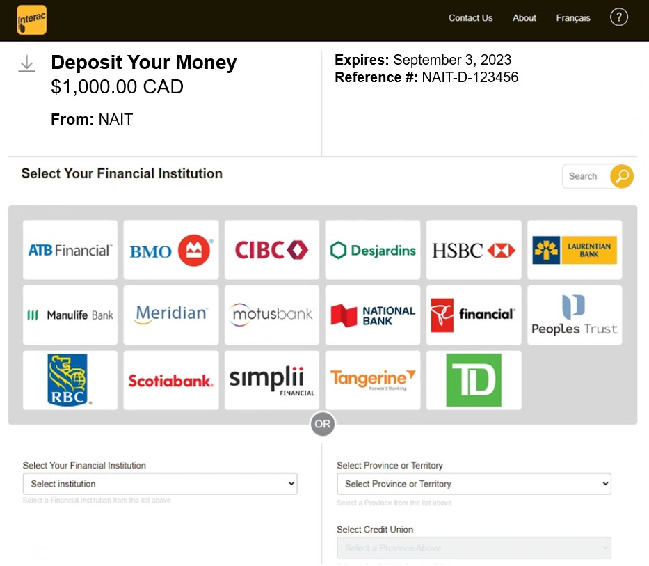 Refund - Select institution