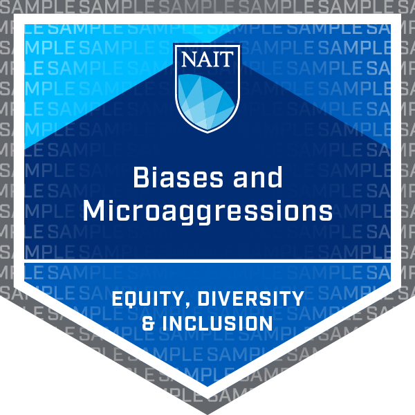 Biases and Microaggressions EDI Micro-credential Badge