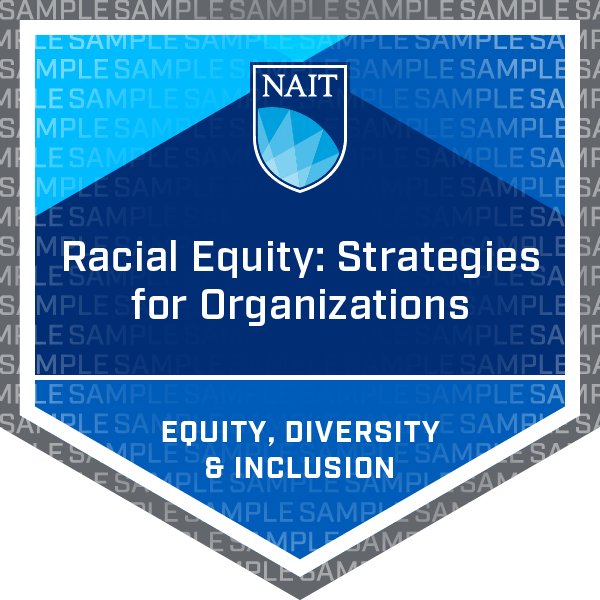 Racial Equity: Strategies for Organizations EDI Micro-credential Badge