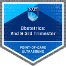 Point-of-Care Ultrasound: Obstetrics 2nd & 3rd Trimester micro-credential sample badge